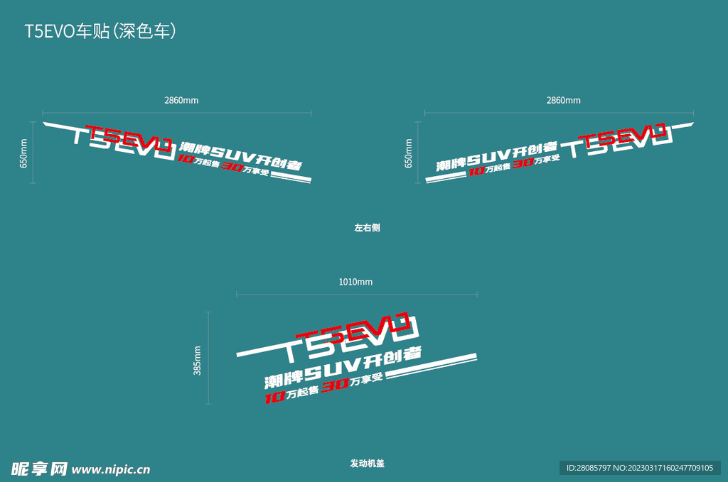 T5 EVO 车身贴