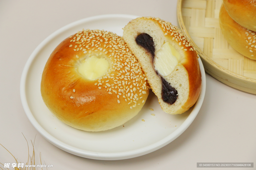 红豆面包