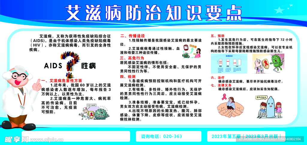 艾滋病宣传栏