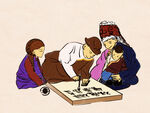 藏族人物插画