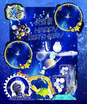星空迎宾牌