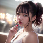 现代网红风格女孩