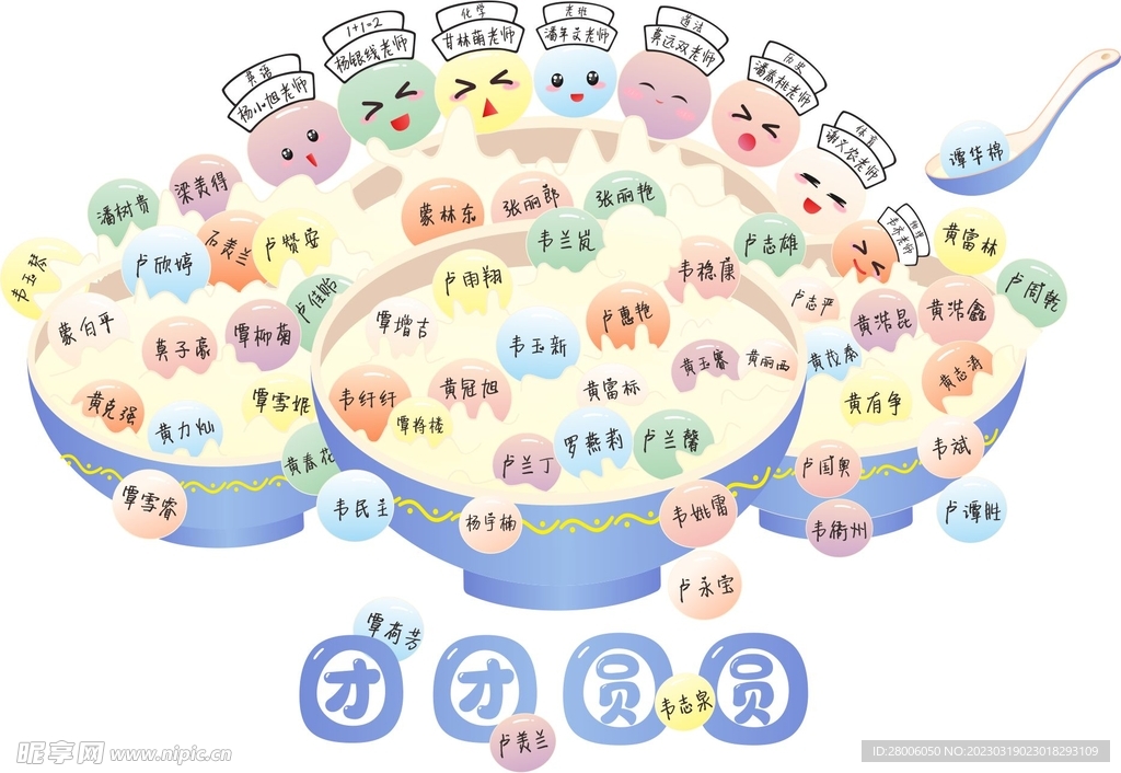 班服图案汤圆