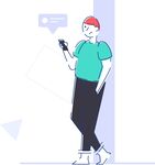 办公场景插画矢量素材