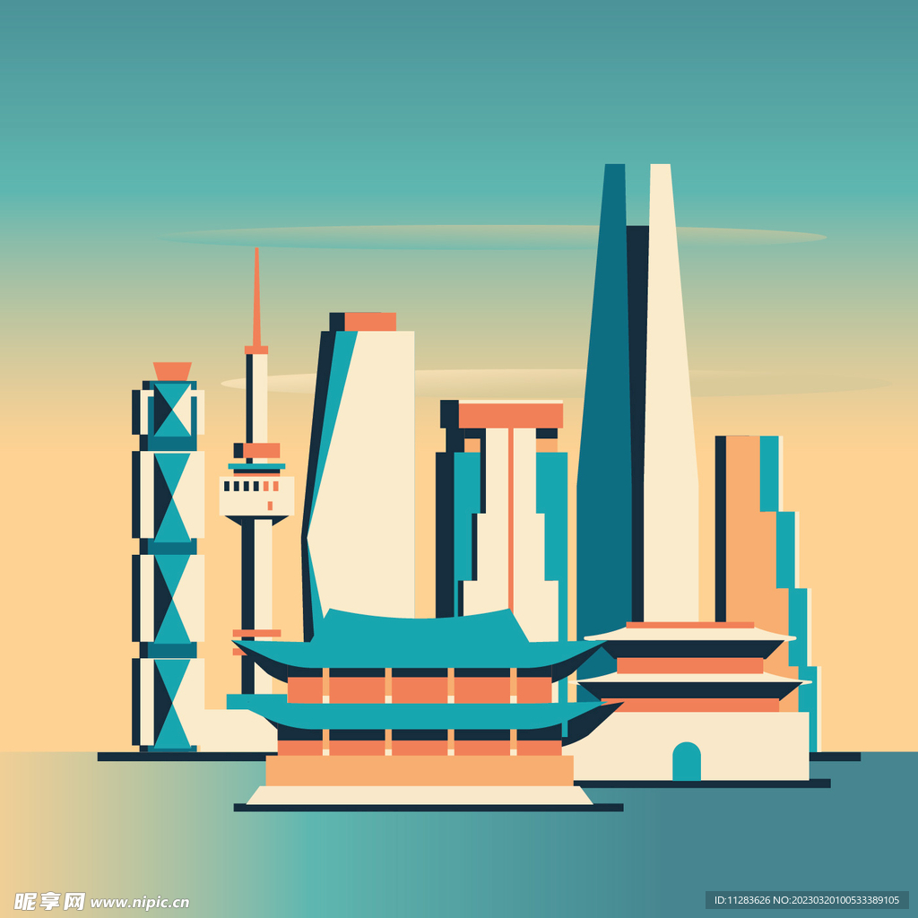 城市插画