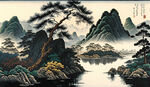 山水国画