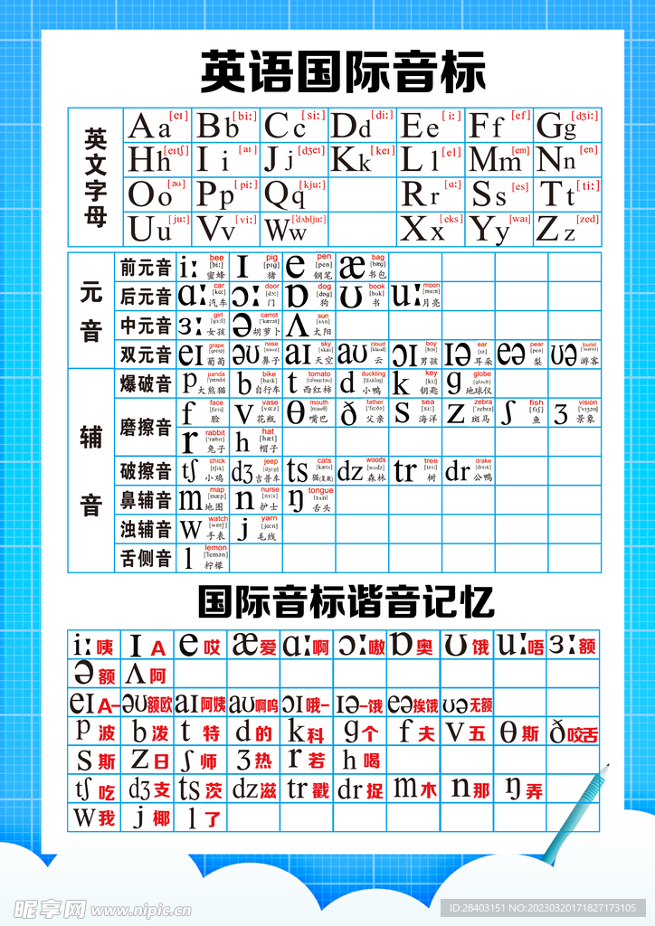 英文音标设计图