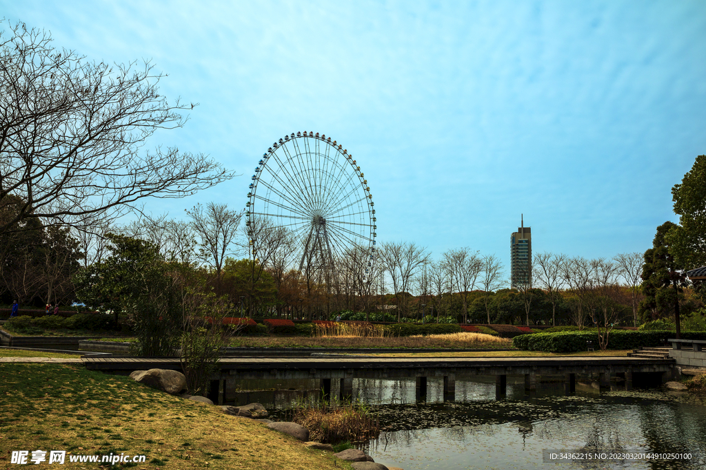 摩天轮  蠡湖公园 三月 春天