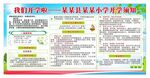 小学开学须知展板