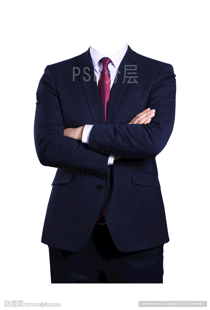 半身西装男