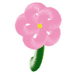 毛绒感花朵 毛毛绒花