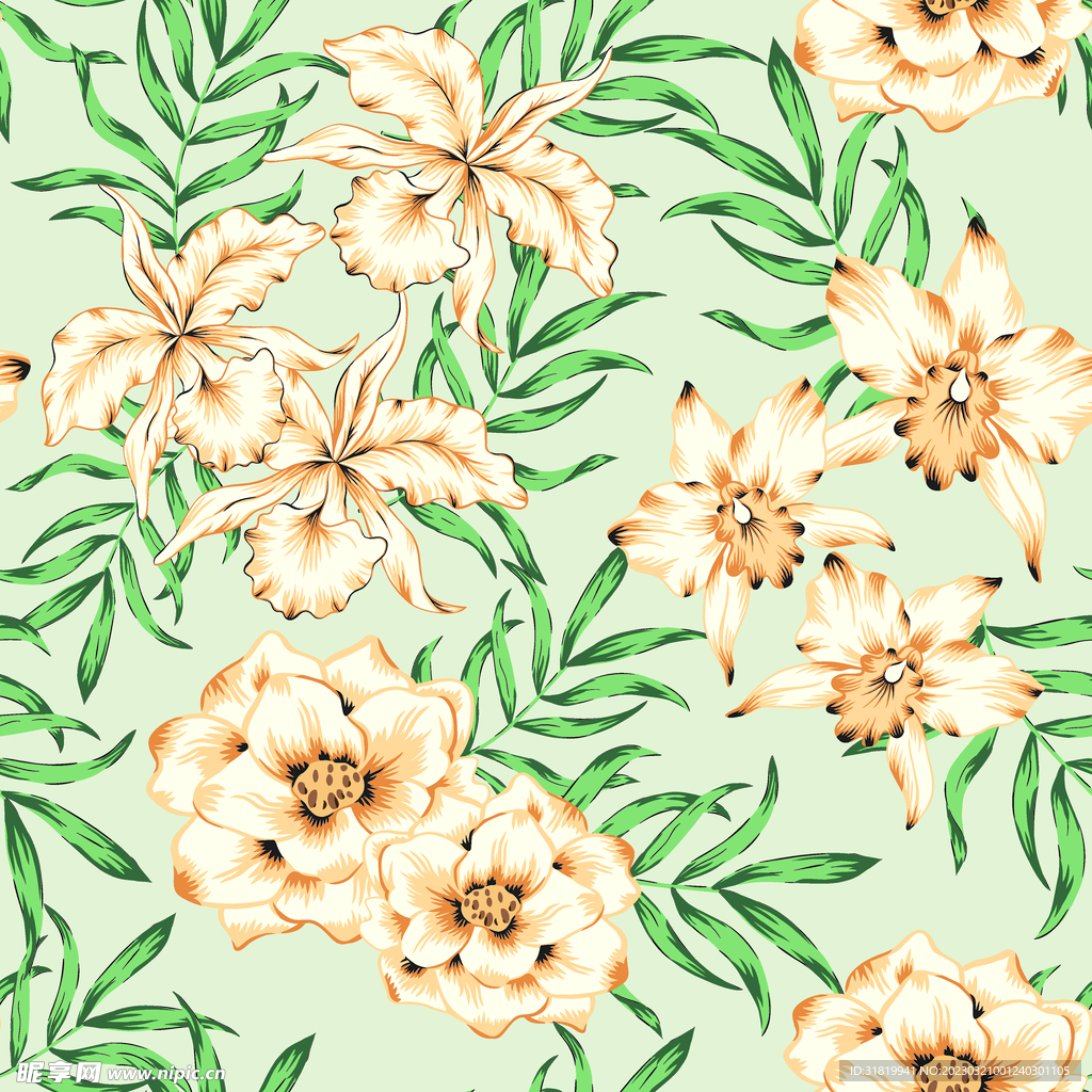 手绘花
