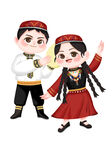 民族卡通人