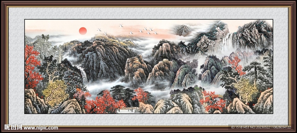 山水国画 