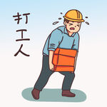  卡通打工人 
