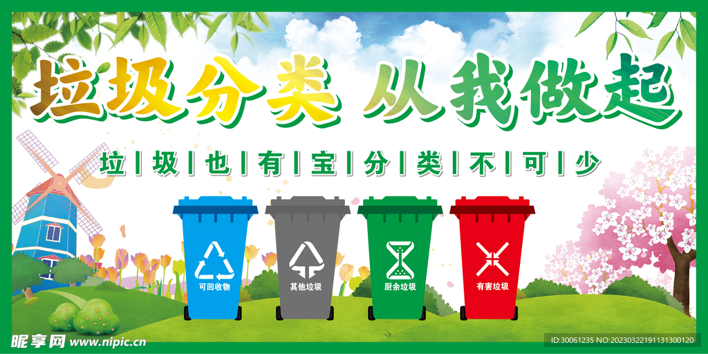 垃圾分类宣传栏