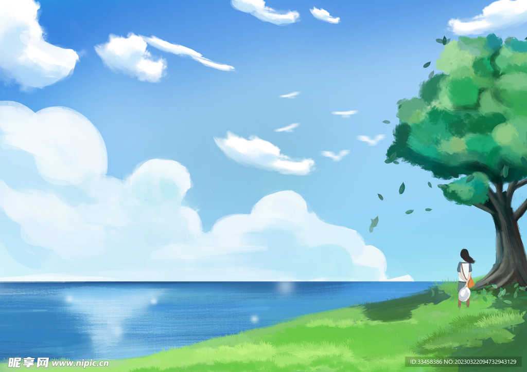 海边女孩