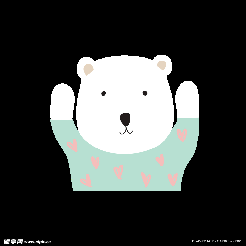 手绘熊