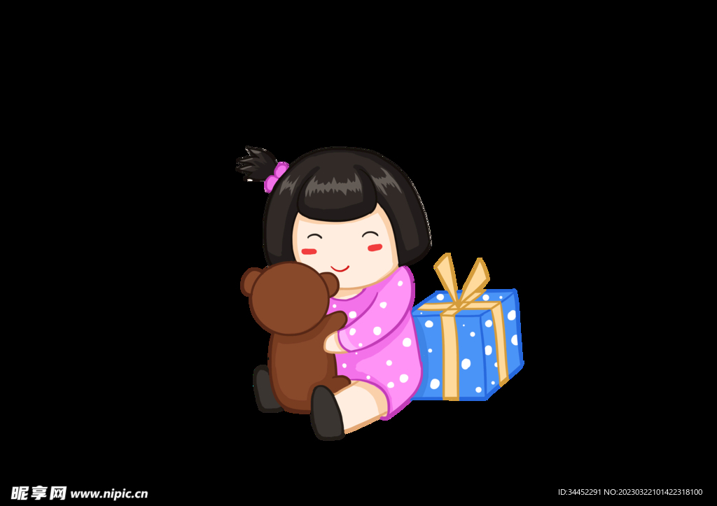 手绘熊