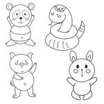手绘熊