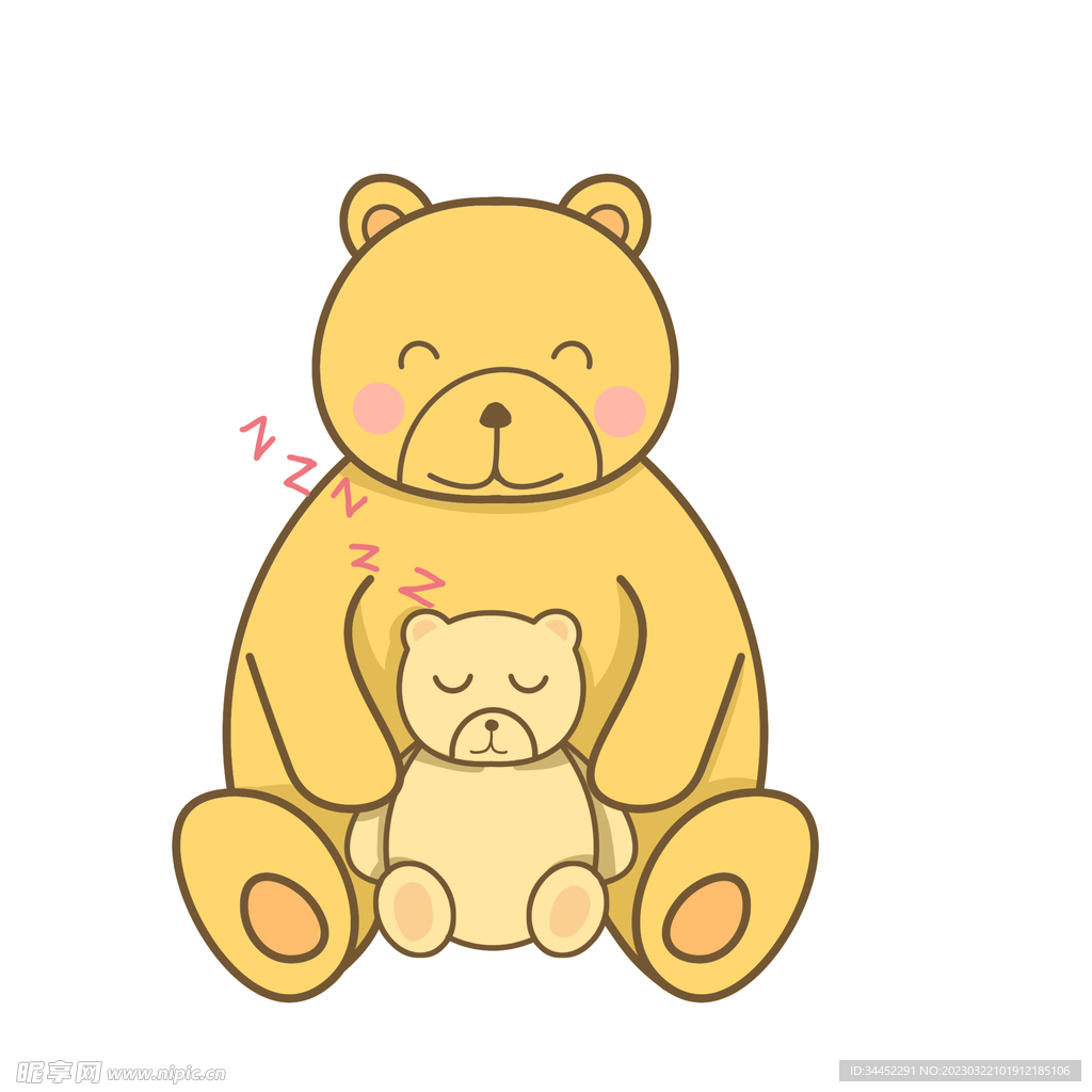 手绘熊