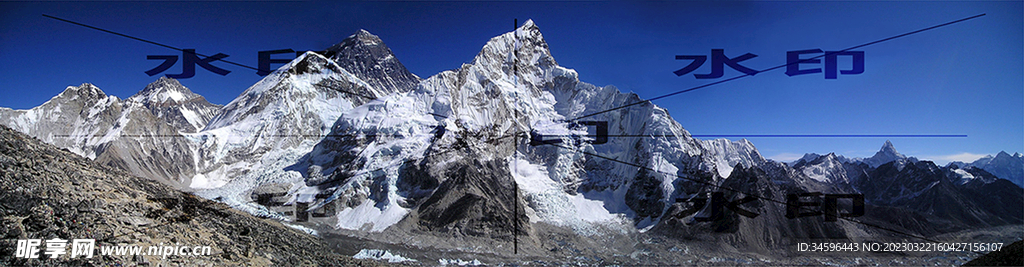 高清 雪山风景 背景图