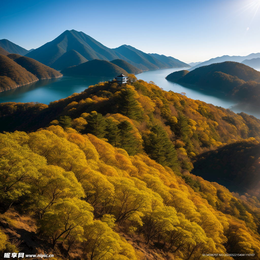 湖光山色