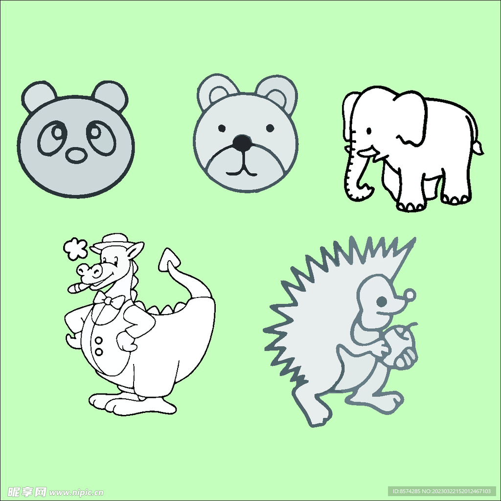 简笔画动物