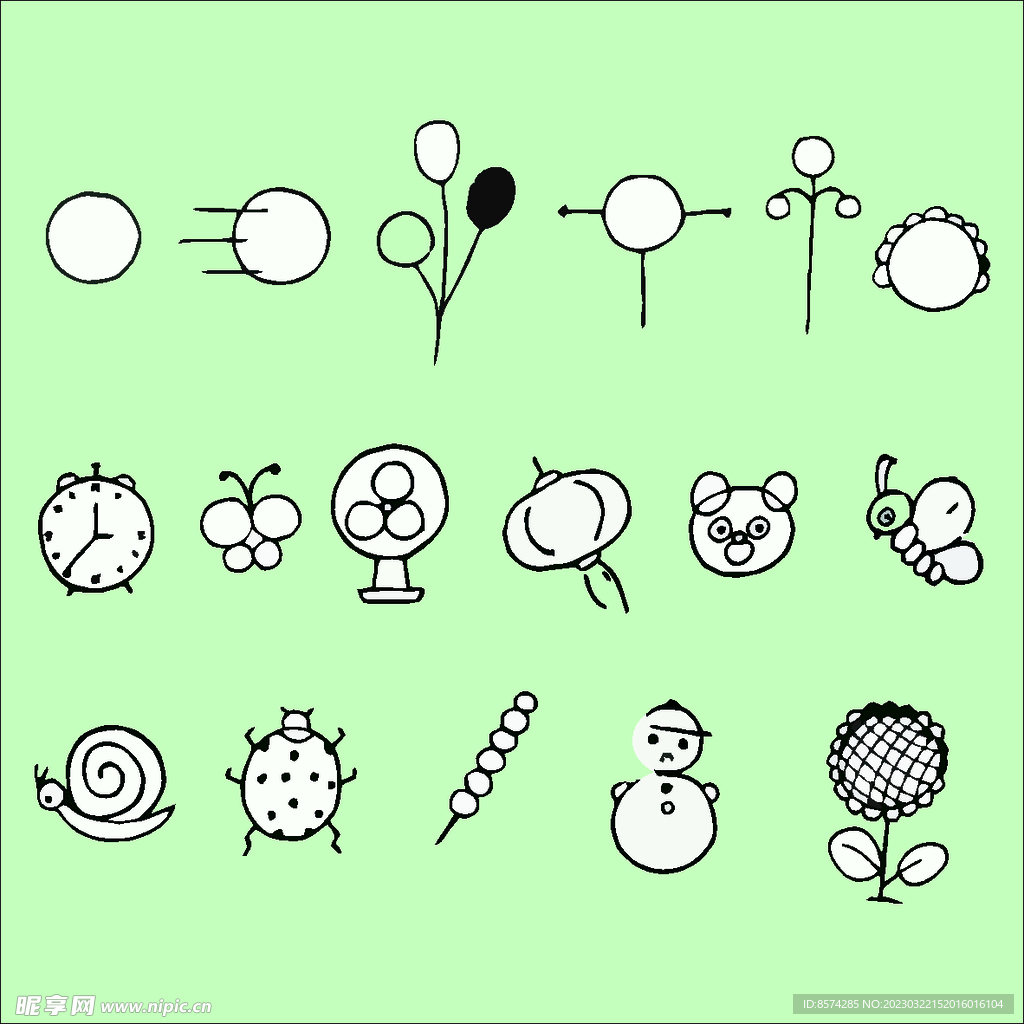 简笔画物品