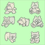 简笔画熊