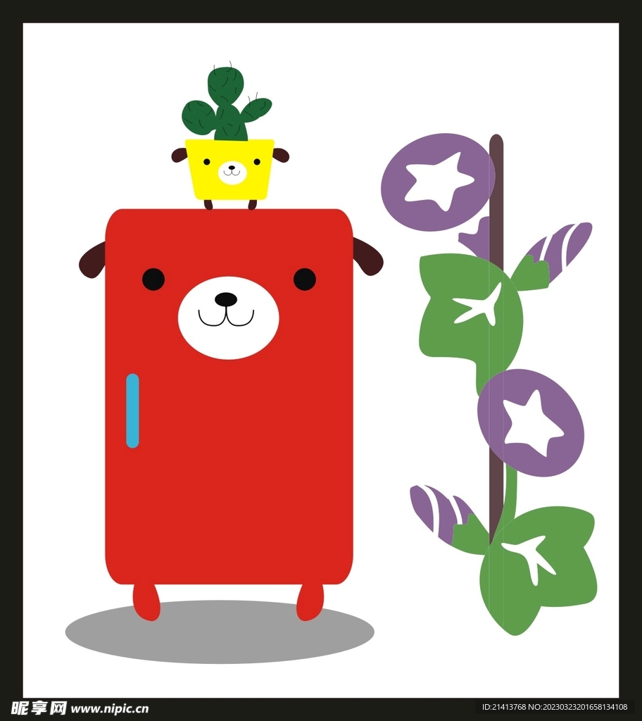 手绘卡通小熊