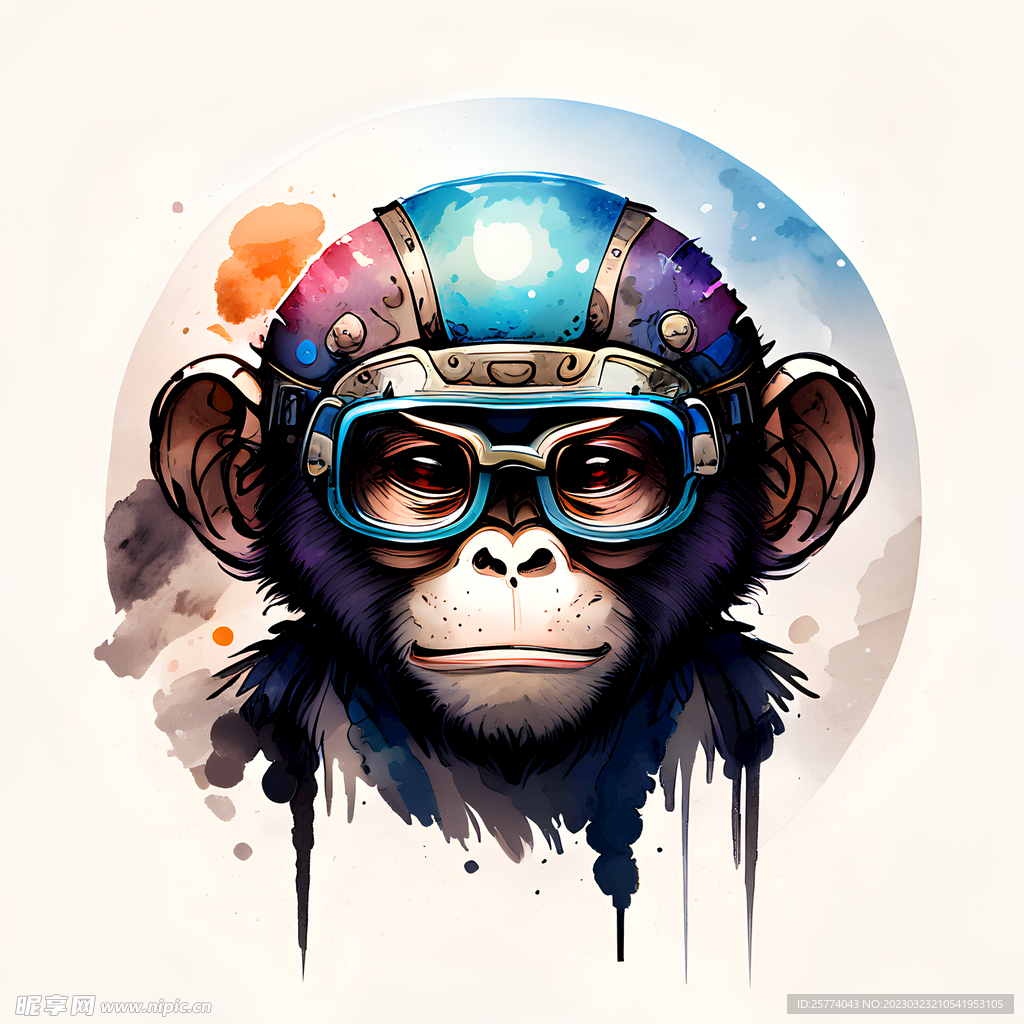 十二生肖猴子插画