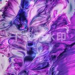 紫色水墨