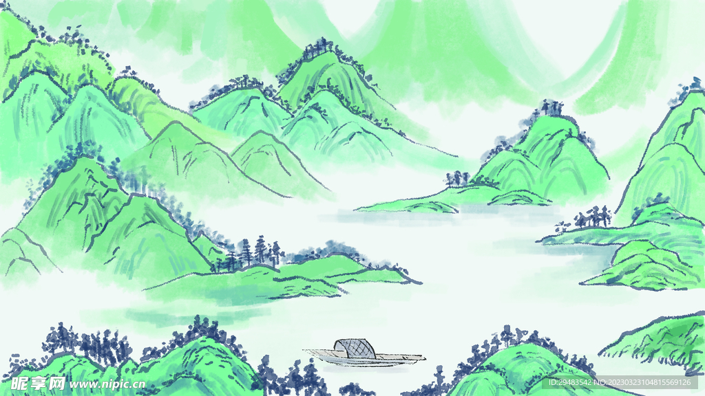 山水画 