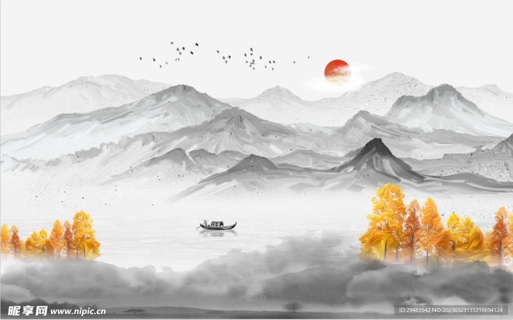 山水画 