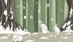 雪地兔子