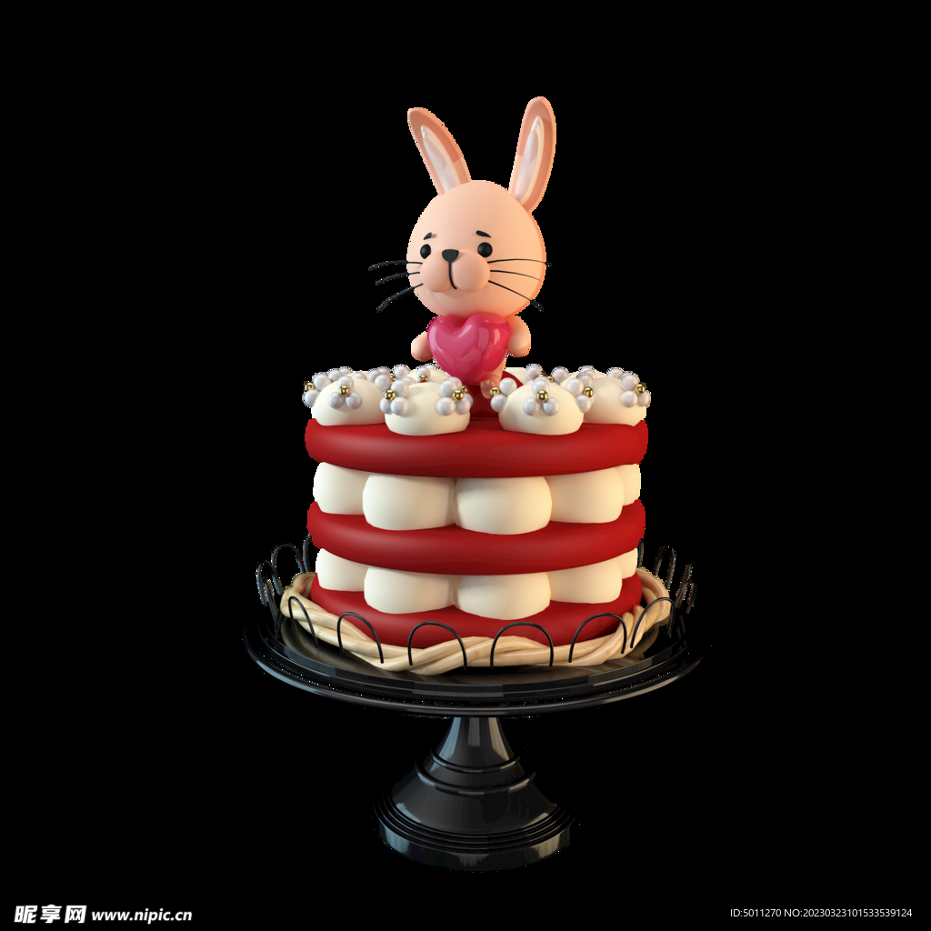 甜品 甜点 蛋糕兔子png