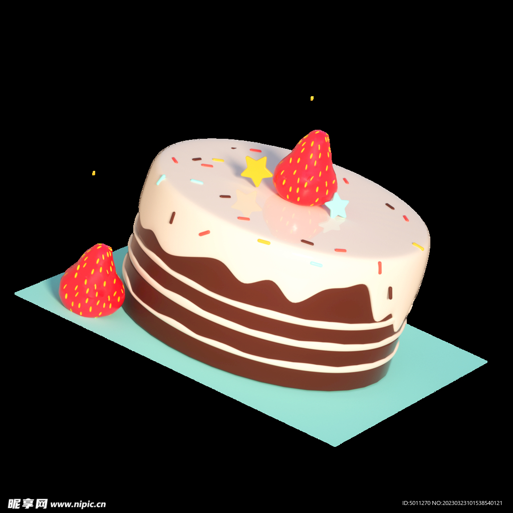 甜品甜点蛋糕巧克力草莓png