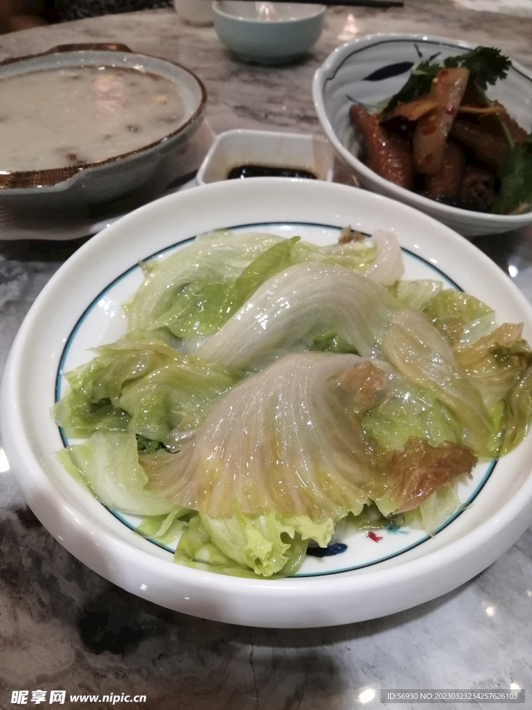 油菜生菜美食图片