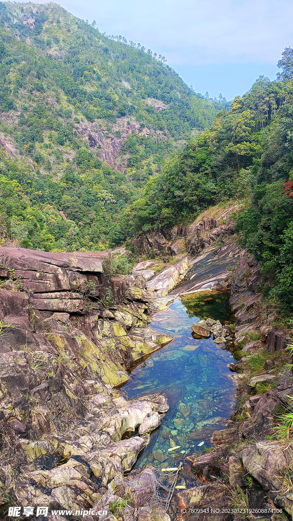 山沟自然风景