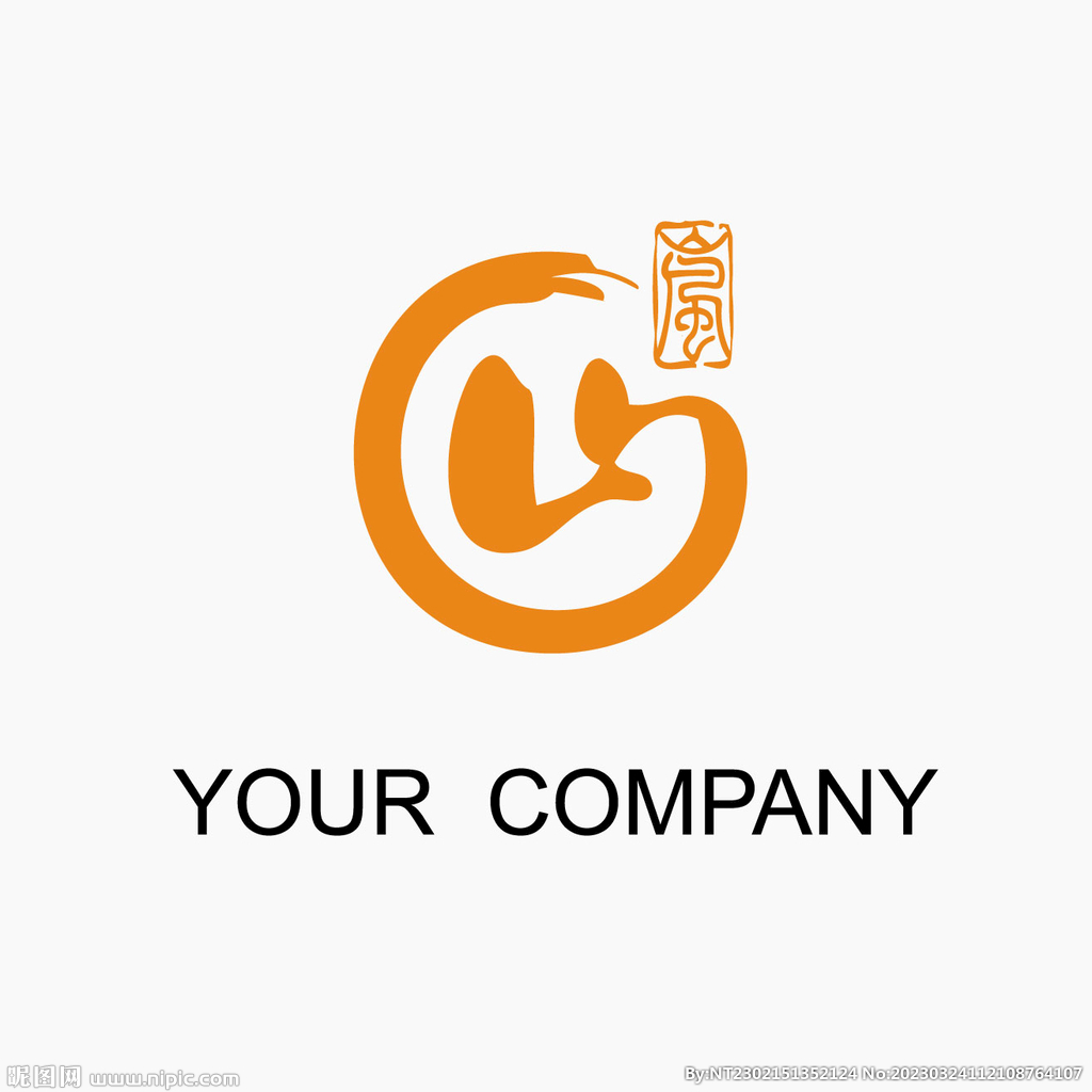 中国风山水logo