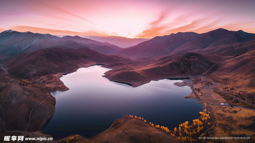 夕阳落山