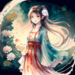 国风少女插画