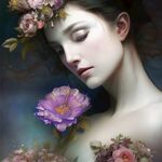 美女手绘