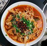麻辣牛肉俯拍