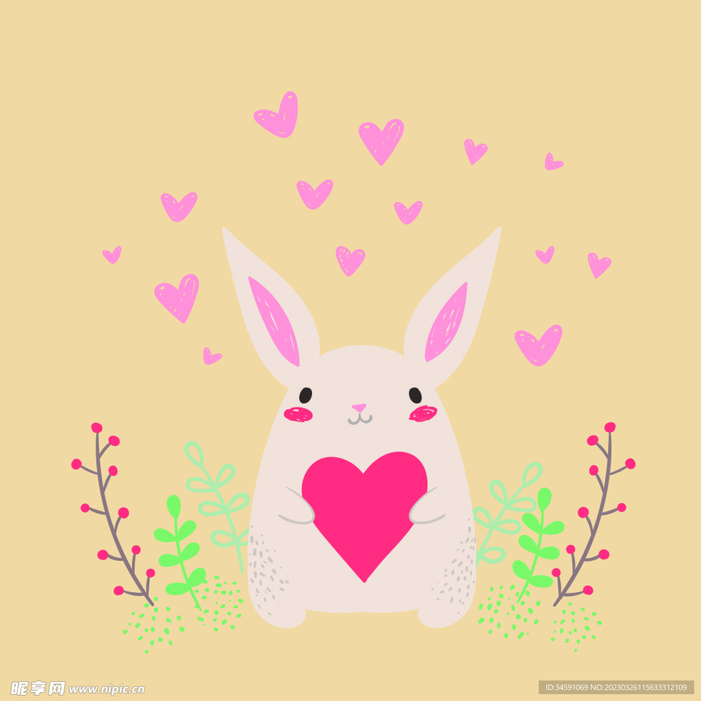 爱心兔