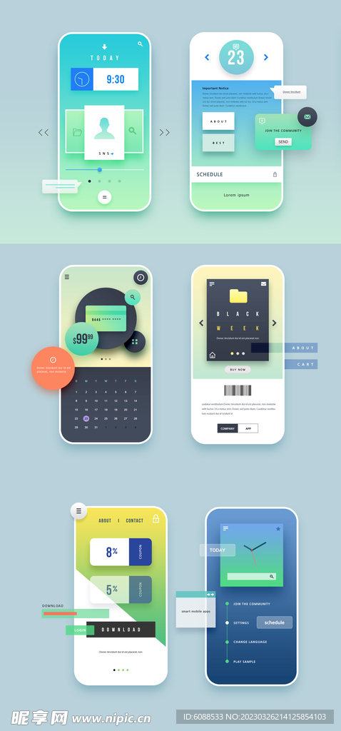 UI界面 交互设计 app 