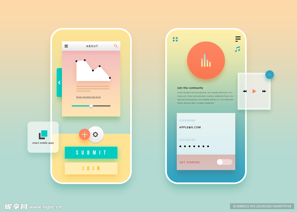 UI界面 交互设计 app 