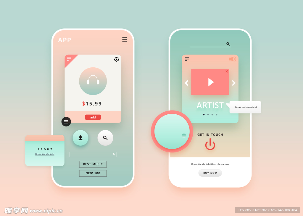 UI界面 交互设计 app 