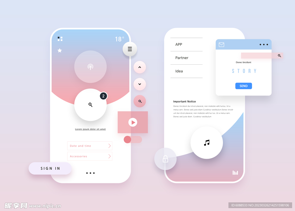 UI界面 交互设计 app 